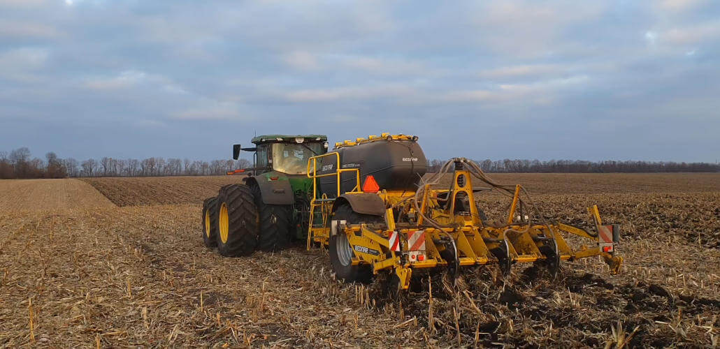 Внесение удобрений под чизель